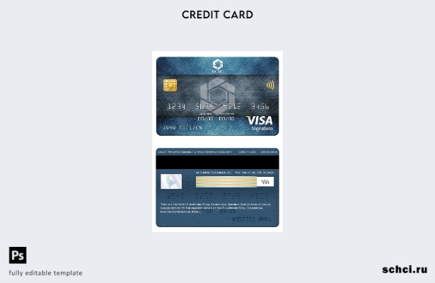 скачать в цифровом формате, Филиппины, шаблон карты для подписи Visa Rizal Comme