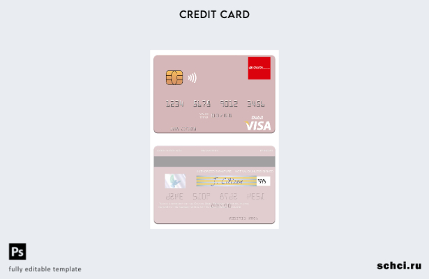 скачать цифровой шаблон дебетовой визы Calyon Bank в Таиланде