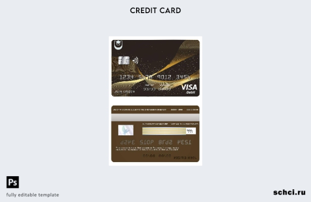 скачать цифровой шаблон карты Visa United Bank для Болгарии