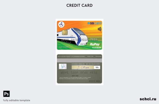 цифровая загрузка Индии Государственный банк Индии IRCTC SBI Шаблон платиновой к