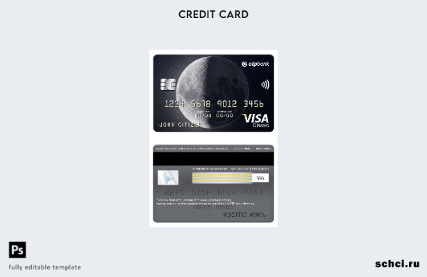 цифровая загрузка Украина OTP банк Украина шаблон карты Visa Classic