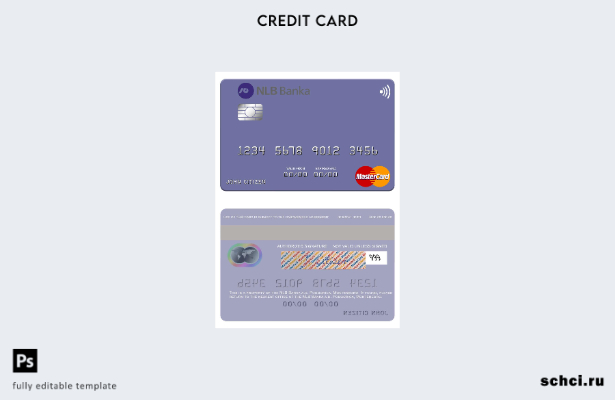 цифровая загрузка Черногория NLB Banka a.d. Шаблон mastercard Подгорицы