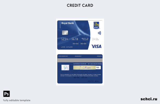 цифровая загрузка классического международного шаблона карты Barbados Royal Bank
