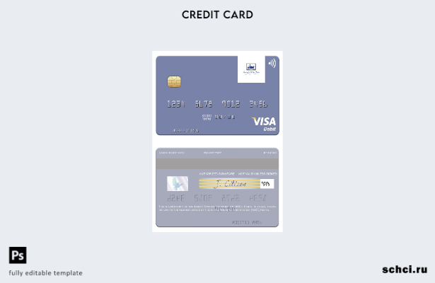 цифровая загрузка шаблона дебетовой карты для визы в Кению Africa Banking Corpor