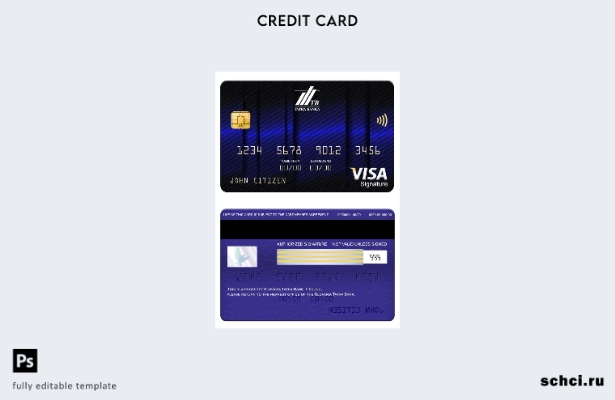 цифровая загрузка шаблона карты для подписи Visa Tatra Bank в Словакии