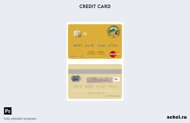 цифровая загрузка шаблона карты Mastercard Банка Сьерра Леоне Сьерра Леоне