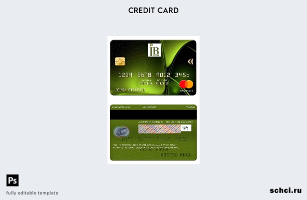 цифровая загрузка шаблона карты Mastercard Международного банка Либерии IB
