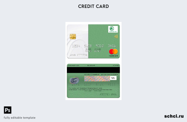 цифровая загрузка шаблона карты Mastercard Судана Саудовского Судана
