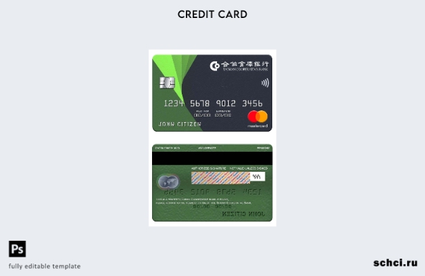 цифровая загрузка шаблона карты Mastercard Тайваньского кооперативного банка