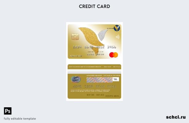 цифровая загрузка шаблона карты Mastercard банка Acleda Камбоджи