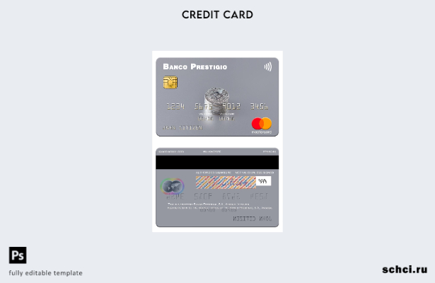 цифровая загрузка шаблона карты Mastercard Angola Banco Prestigio, SA
