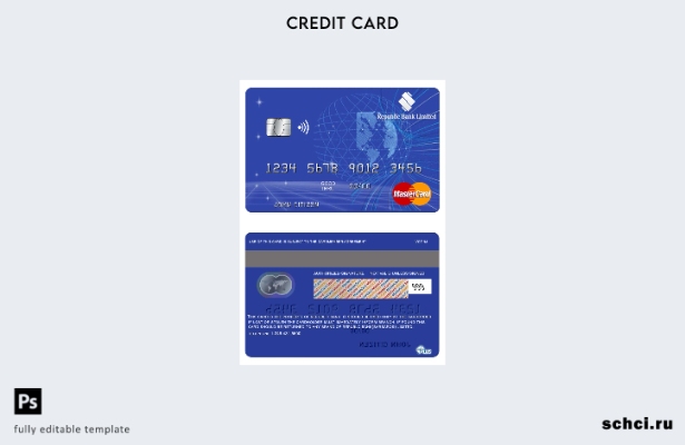 цифровая загрузка шаблона карты Mastercard Barbados Republic Bank