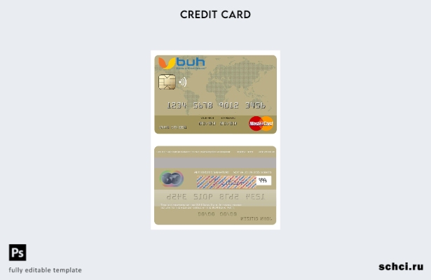 цифровая загрузка шаблона карты Mastercard Haiti BUH Bank