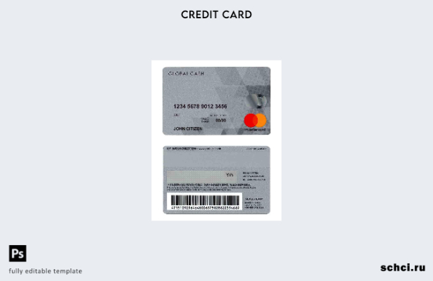 цифровая загрузка шаблона карты Mastercard Hong Kong Global Cash