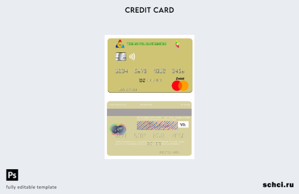 цифровая загрузка шаблона карты Mastercard Myanmar Innwa Bank Limited