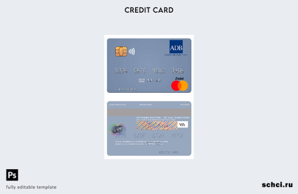 цифровая загрузка шаблона карты Mastercard Palau ADB Bank