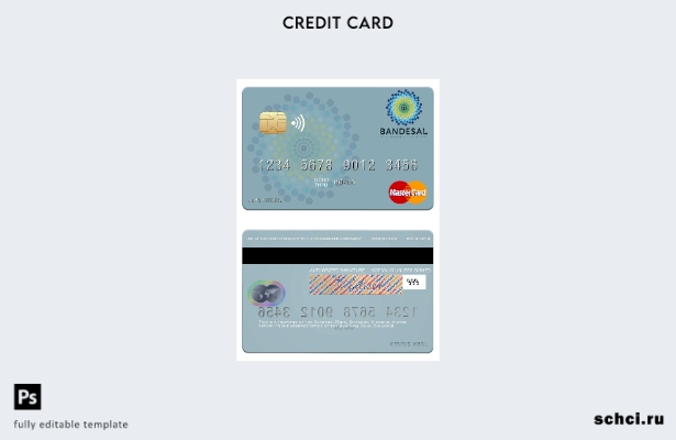 цифровая загрузка шаблона карты Mastercard Salvador Bandesal Bank