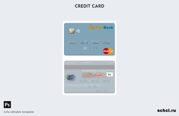 цифровая загрузка шаблона карты Mastercard Suriname Finabank N.V.
