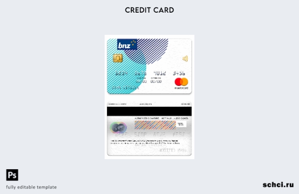 цифровая загрузка шаблона мастер карты New Zealand BNZ Greymouth Bank