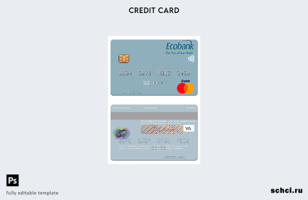 цифровая загрузка шаблона мастер карты Senegal Ecobank Sénégal