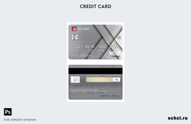 цифровая загрузка шаблона платиновой карты Visa Cham Bank в Сирии