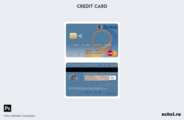 цифровая загрузка шаблона Mastercard банка Fema Бенина