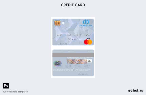 цифровая загрузка шаблона mastercard Коммерческого банка Экваториальной Гвинеи G