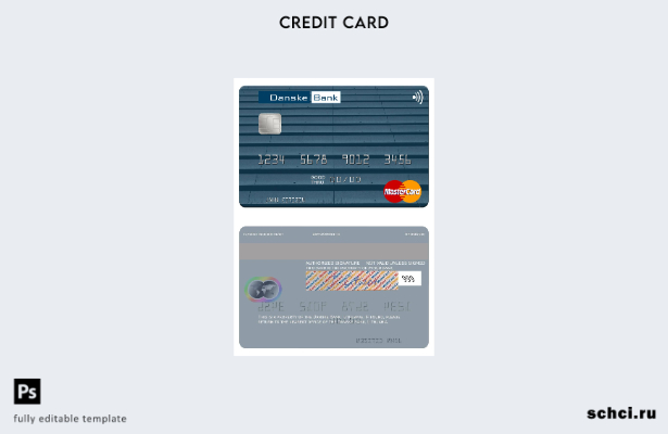 цифровая загрузка шаблона mastercard Литвы Danske Bank