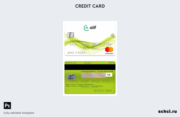 цифровая загрузка шаблона mastercard Таджикистан Алиф Банк