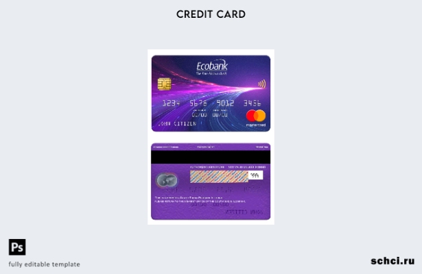 цифровая загрузка шаблона mastercard Ecobank Южного Судана