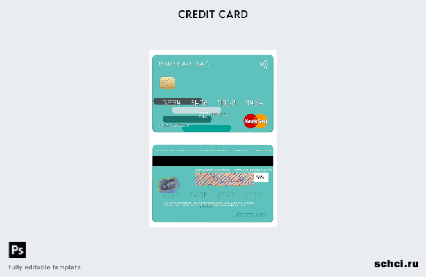 цифровая загрузка шаблона mastercard USA BNP Paribas Bank