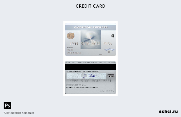 цифровая загрузка USA Bank of New York Mellon, шаблон повседневной карты amex