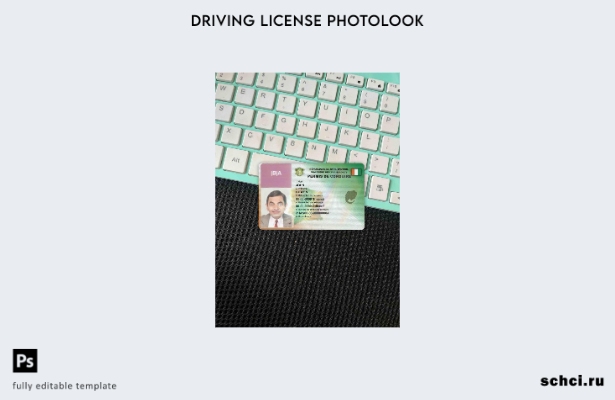 цифровая загрузка шаблона Cote D'ivoire DL photolook FRONT