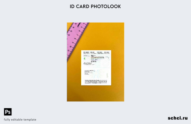 скачать цифровую версию шаблона фотоизображения удостоверения личности Бельгии