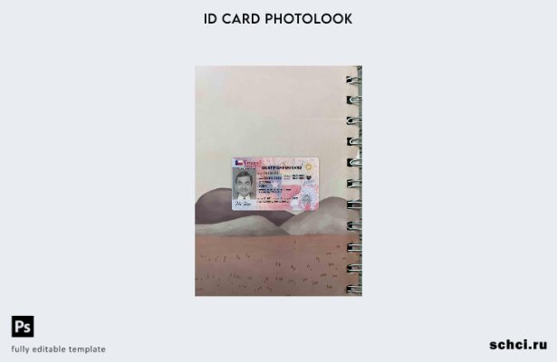 цифровая загрузка США Техас Новый шаблон удостоверения личности с фотоизображени