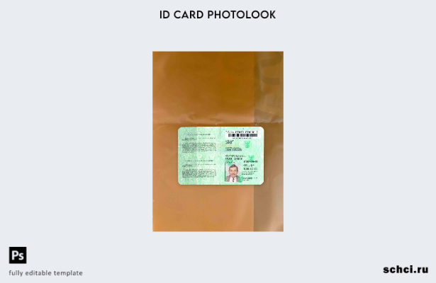 цифровая загрузка шаблона фотоизображения удостоверения личности Южной Африки (
