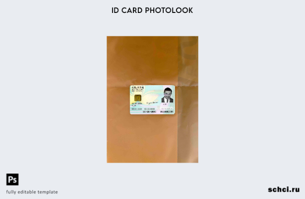 цифровая загрузка шаблона FRONT ID Macau ID Photolook