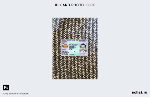 цифровая загрузка шаблона ID Photolook FRONT для Швеции
