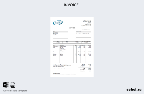 цифровая загрузка шаблона Соединенного Королевства H I auto Services Ltd