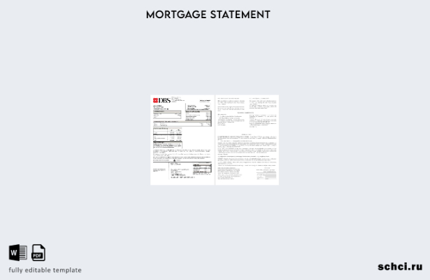 скачать цифровую выписку по ипотеке банка DBS в Таиланде в формате Word и PDF ша