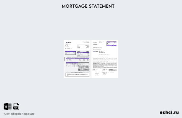скачать цифровую выписку по ипотеке банка Etrade США в формате Word и PDF шаблон