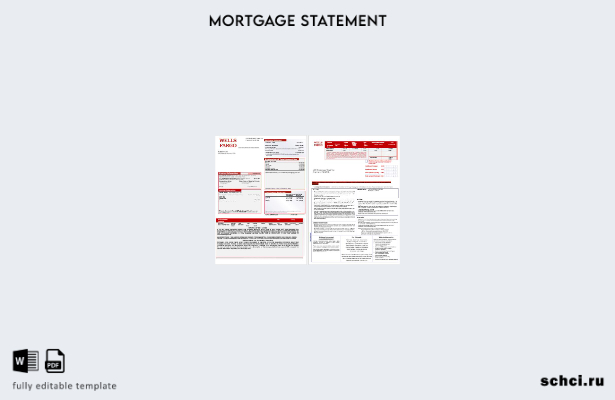 скачать цифровую выписку по ипотеке банка USA Wells Fargo в форматах Word и PDF,