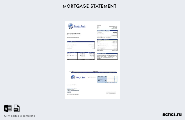 скачать цифровую выписку по ипотеке банка Uganda Stanbic в форматах Word и PDF