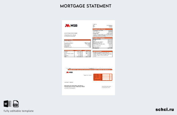 скачать цифровую выписку по ипотечному кредиту Вьетнама MSB Bank в форматах Word