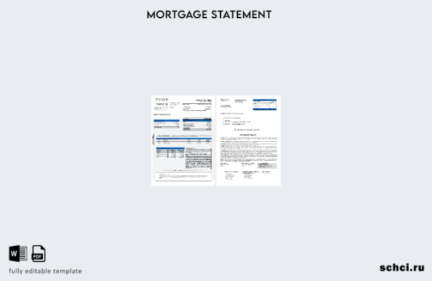 скачать цифровую выписку по ипотечному кредиту банка JP Morgan Chase США в форма