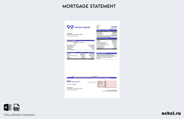 цифровая загрузка Литва AB Mano bankas ипотечное заявление шаблон Word и PDF