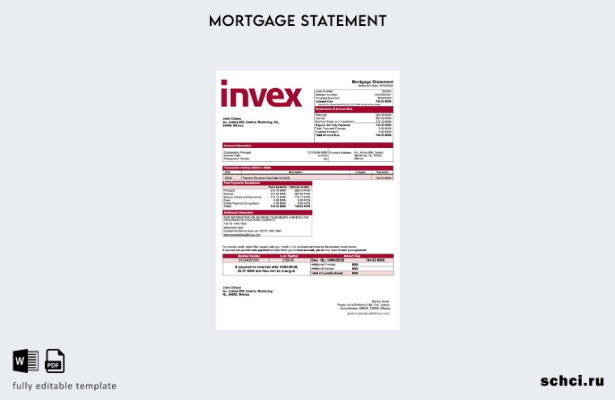 цифровая загрузка Мексика Banco Invex ипотечное заявление шаблон Word и PDF