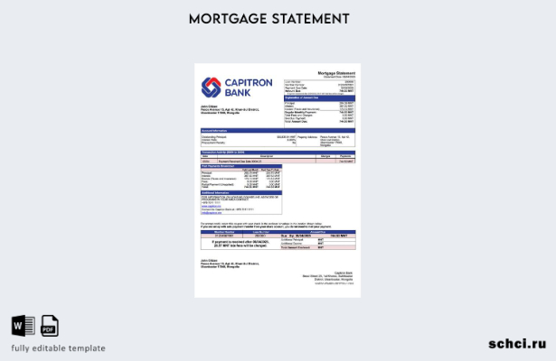 цифровая загрузка Монголия Capitron Bank выписка по ипотечному кредиту шаблон в