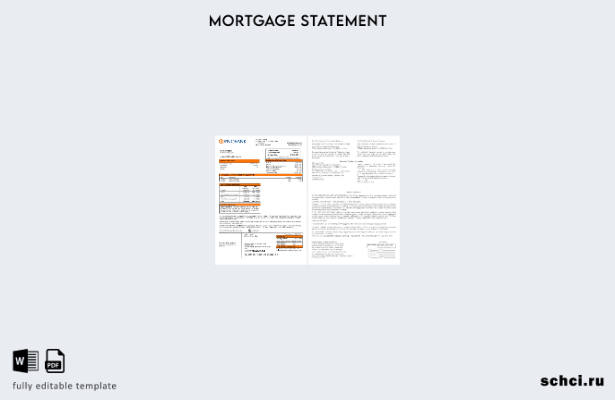 цифровая загрузка выписки по ипотеке банка PNC США в шаблоне форматов Word и PDF