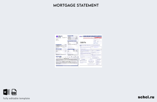 цифровая загрузка выписки по ипотеке UK Starling Bank в форматах Word и PDF, ш 1